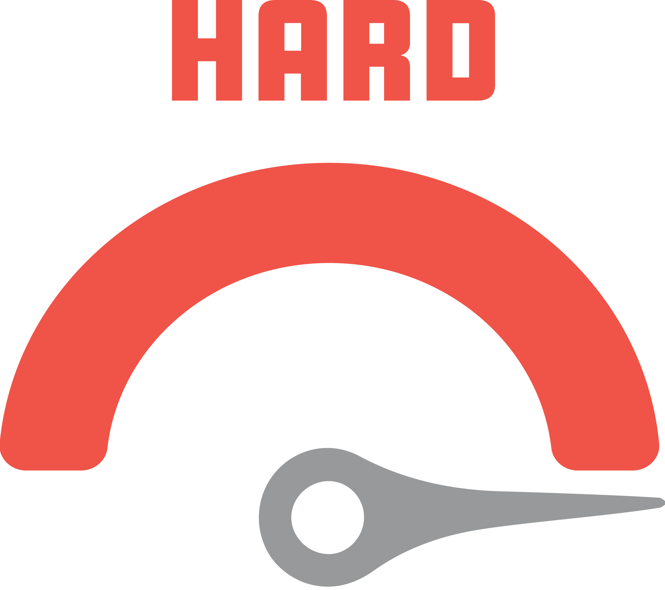 Level indicator icon: hard