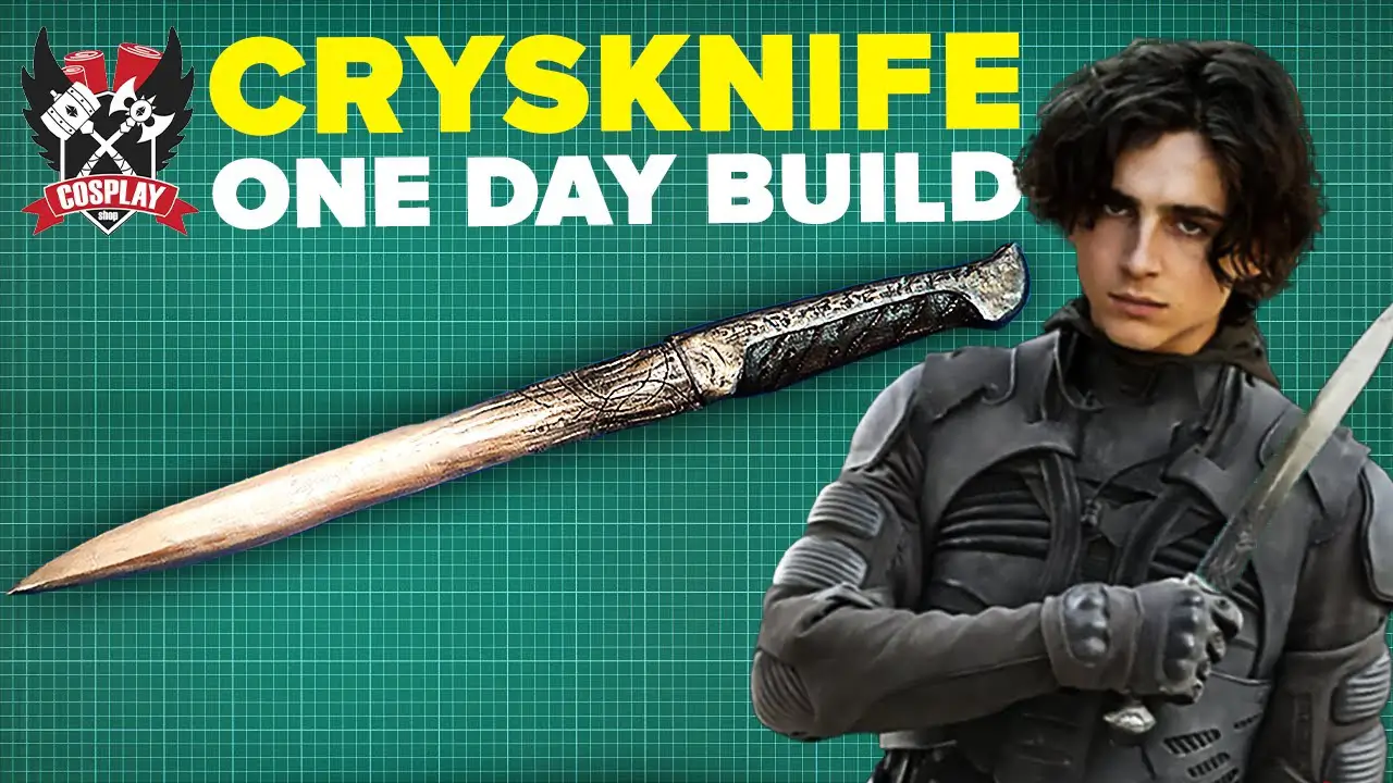 Banner displaying the Crysknife from Dune